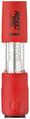 HAZET  szigetelt nyomatékkulcs 1/2" 20-120Nm 1000V VDE 5121KV