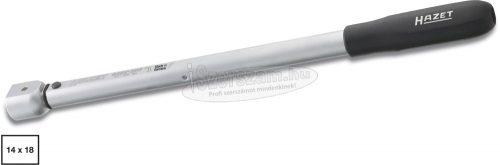 HAZET Nyomatékkulcs feltűzhető szerszámokhoz 14x18mm 50-200Nm 401mm 6392-200