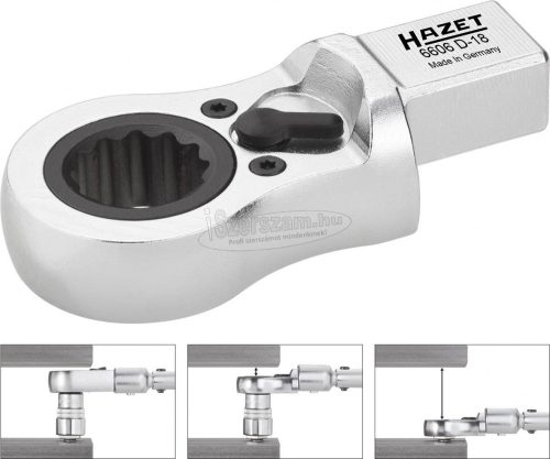 HAZET Feltűzőkulcs csillag racsnis irányváltós 14x18mm 6606D-X több változatban 