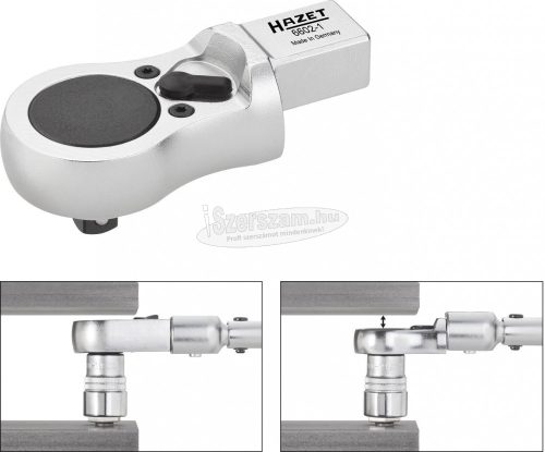 HAZET bedugható racsni, 3/8" lapos négyszög 14x18mm 6602-1