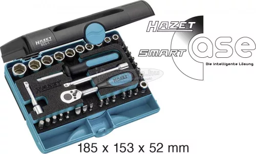 HAZET Dugókulcs +bit készlet Metrikus 1/4" 36 részes 853-1