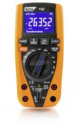 HT INSTRUMENTS HT63 Kézi multiméter digitális CAT III 1000 V, CAT IV 600 V Kijelző (digitek): 6000