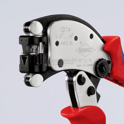 KNIPEX Twistor T Crimpzange mit Trapezcrimp 97 53 19 Krimpelőfogó