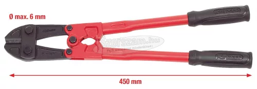 KS-TOOLS Csapszegvágó olló, PVC nyél 450mm /6 mm 118.0118
