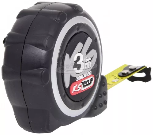 KS-TOOLS Mérőszalag műanyag házzal, acél, II.p. 3m 16 mm/mm,sárga 300.0131