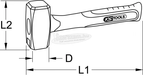 KS TOOLS 964.2003 9642003 Kézi kalapács 1 db