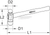 KS TOOLS 142.1508 1421508 Lakatos kalapács 1 db