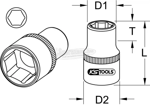 KS TOOLS 964.1414 9641414 Bit befogó