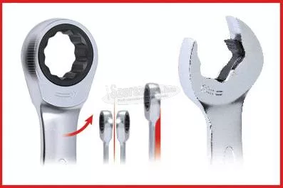 KS-TOOLS Csillag-villáskulcs racsnis készlet 8-19mm DUO 6 részes 503.5205