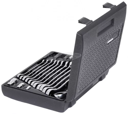 KS-TOOLS Csillag-villáskulcs racsnis készlet 16részes 503.4666