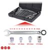 KS-TOOLS Csillag-villáskulcs racsnis készlet 16részes 503.4666