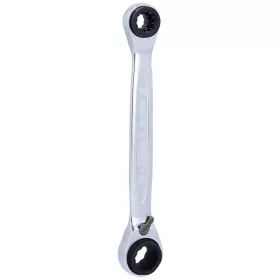   KS-TOOLS Csillagkulcs racsnis, egyenes, 4 az 1-ben 10x19-13x17mm, 4 in 1 GEARplus 503.4565