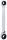 KS-TOOLS Csillagkulcs racsnis, egyenes, 4 az 1-ben 10x19-13x17mm, 4 in 1 GEARplus 503.4565