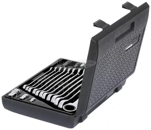 KS-TOOLS Csillag-villáskulcs racsnis készlet 16részes 503.4266