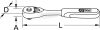 KS-TOOLS Racsnis hajtókar 1/2", irányváltós, gyors 245mm 920.1290