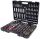 KS-TOOLS Dugókulcs készlet + rátűző 1/4"-1/2"R/H 4-32mm/E4-24/TX 8-40 195részes, CHROMEplus 918.0795
