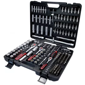   KS-TOOLS Dugókulcs készlet + rátűző 1/4"-1/2"R/H 4-32mm/E4-24/TX 8-40 195részes 917.0795