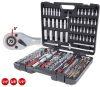KS-TOOLS Dugókulcs készlet + rátűző 1/4"-1/2"R/H 4-32mm/E4-24/TX 8-40 195részes 917.0795