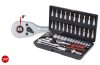 KS-TOOLS Dugókulcs készlet + rátűző 1/4" 4-13mm 48 részes, 6szög 917.0648