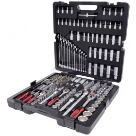   KS-TOOLS Dugókulcs készlet + rátűző 1/4"-1/2"R/H 4-32mm/E4-24/TX 8-40 216részes 917.0216