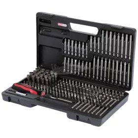   KS-TOOLS Bit készlet, 1/4", gépi és kézi befogóval 208részes FL+SW+PH+PZ+TX+XZ 911.2008