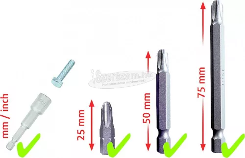 KS-TOOLS Bit készlet, 1/4", gépi és kézi befogóval 208részes FL+SW+PH+PZ+TX+XZ 911.2008