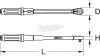 KS-TOOLS Nyomatékkulcs, irányváltós fej, kalibrálva 1-25Nm/0,1 mm R 1/4" 516.1512