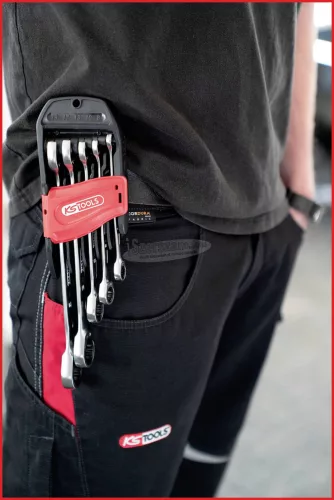 KS-TOOLS Csillag-villáskulcs racsnis készlet 8-19 mm 5 Részes 503.4255