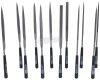 KS-TOOLS Tűreszelő készlet 12 részes + nyél PVC tasakos 145/2 140.3050