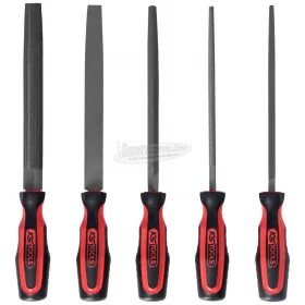   KS-TOOLS Reszelő készlet 5 részes, műanyag nyéllel, 200/2 140.3000