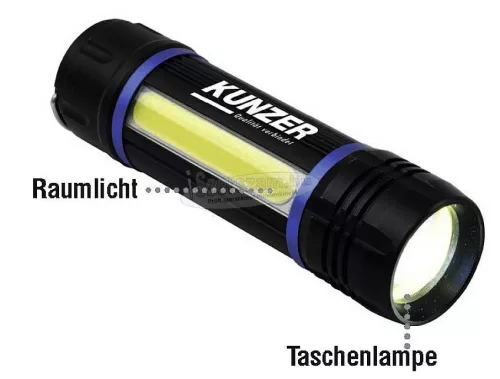 KUNZER 7TLR01 KUNZER LED-es rúdlámpa Elemekről üzemeltetett 100 lm, 150 lm