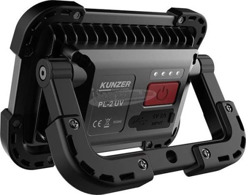 KUNZER Akkus UV LED lámpa, 400 lm, KUNZER PL-2 UV
