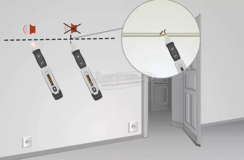 LASERLINER ActiveFinder XP (CAT IV,1000V) Érintés nélküli feszültségvizsgáló CAT IV 1000 V LED