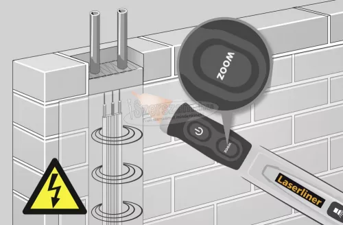 LASERLINER ActiveFinder XP (CAT IV,1000V) Érintés nélküli feszültségvizsgáló CAT IV 1000 V LED