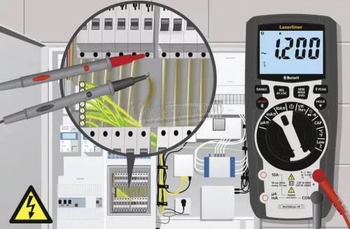 LASERLINER Laserliner Kézi multiméter digitális CAT III 1000 V, CAT IV 600 V Kijelző (digitek): 6000