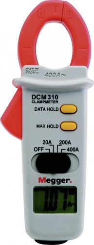MEGGER DCM310 Lakatfogó, Kézi multiméter digitális CAT III 600 V Kijelző (digitek): 2000