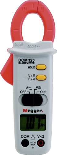 MEGGER DCM320 Lakatfogó, Kézi multiméter digitális CAT III 600 V Kijelző (digitek): 2000