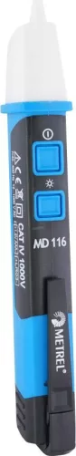 METREL MD 116 Érintés nélküli feszültségvizsgáló CAT IV 1000 V LED, Vibrálás, Akusztikus