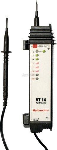 MULTIMETRIX VT 14 Kétpólusú feszültségvizsgáló CAT III 600 V LED