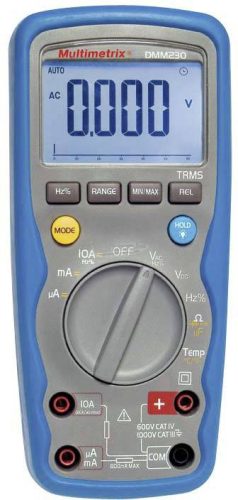 MULTIMETRIX DMM 230 Kézi multiméter digitális Vízálló (IP67) CAT III 1000 V, CAT IV 600 V Kijelző (digitek): 6000