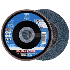   PFERD 69398199 PFC 125 Z60 SG POWER STEELOX (2) 125mm Furat átmérő 22.23mm 2 db