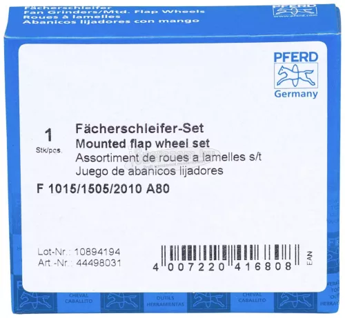 PFERD 44498031 Lapos csiszolószerszámok SET F 1015/1505/2010 A 80 1 készlet