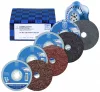 PFERD 42098003 COMBICLICK gyapjú tárcsakészlet 125mm VRH A100C, 180M, 240F és PNER WF CC-H-GT alátéttel a befejezéshez 125mm