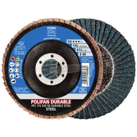   PFERD 67782114 PFC 115 Z40 SG DURABLE STEEL 115mm Furat átmérő 22.23mm 10 db
