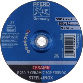   PFERD Tisztítókorong E CERAMIC SGP STEELOX több változatban