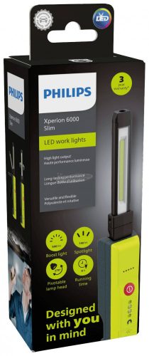 PHILIPS X60SLIMX1 Xperion 6000 Slim LED Munkalámpa Akkuról üzemeltetett 5 W 500 lm