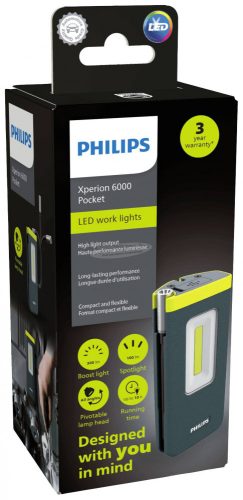 PHILIPS X60POCKX1 Xperion 6000 Pocket LED Munkalámpa Akkuról üzemeltetett 3 W 300 lm