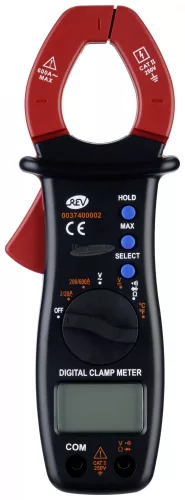 REV Zangenamperemeter digit. sw/rt Lakatfogó digitális CAT II 250 V Kijelző (digitek): 4