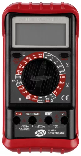REV Vielfachmessgerät Profi sw/rt Kézi multiméter digitális CAT III