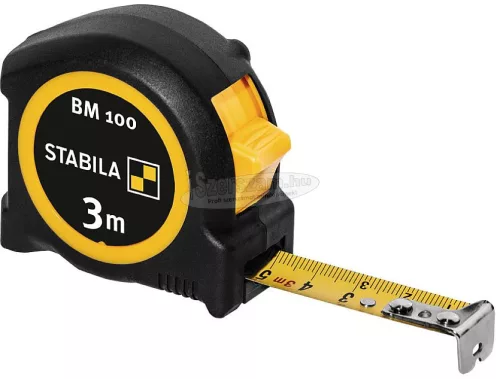 STABILA Wasserwaage Type 70 + Taschenbandmaß BM 100 Könnyűfém vízmérték 30 cm